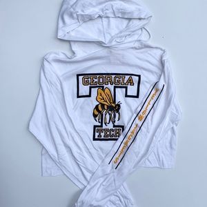 Cropped Georgia Tech Hoodie (size medium)